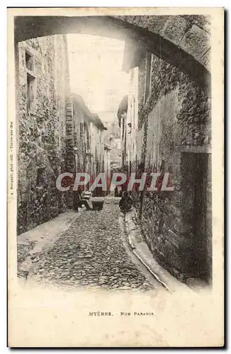 Hyeres Cartes postales Rue paradis