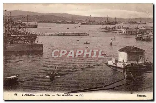 Toulon Cartes postales La rade cuirasses)