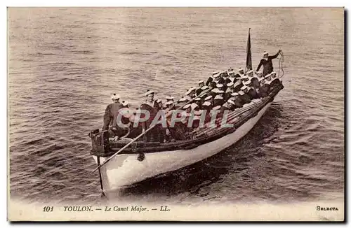 Toulon Cartes postales Le canot major (marins)