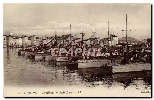 Toulon Cartes postales Torpilleurs au petit rang