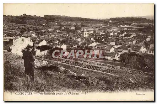 Ollioules Cartes postales Vue generale vers le chateau