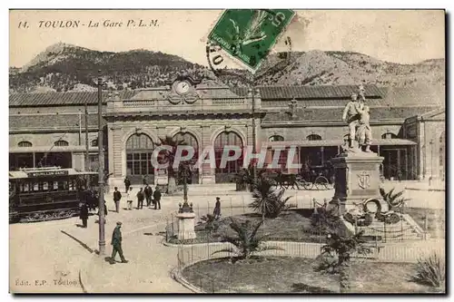 Toulon Cartes postales La gare PLM