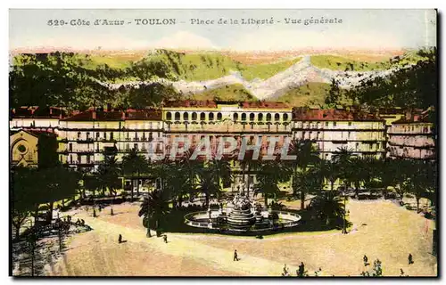 Toulon Cartes postales Place de la liberte Vue generale