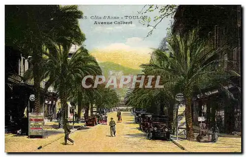 Toulon Cartes postales Avenue colbert (automobile)