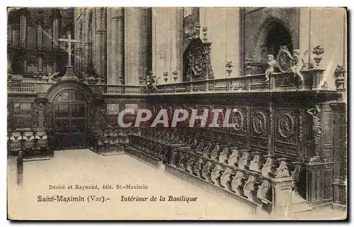 Ansichtskarte AK Saint Maximin Interieur de la basilique