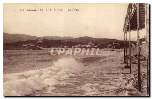 Sablettes les Bains Cartes postales La plage