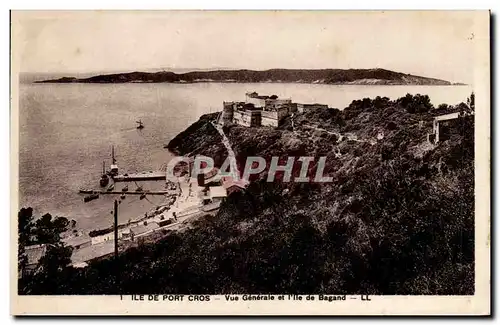 Ile de Port Cros Cartes postales Vue generale et l'ile de Bagand