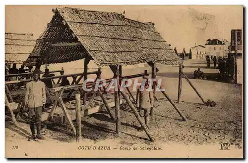 Cote d'azur Cartes postales Camp de senagalais (afrique africa)