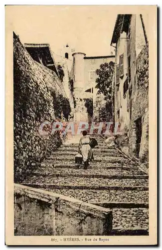 Hyeres Cartes postales Rue du repos