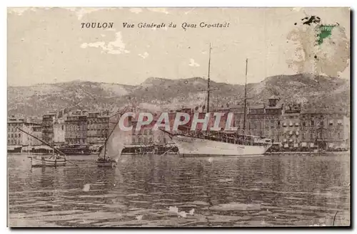 Toulon - Vue Generale du quai Cronstadt Ansichtskarte AK