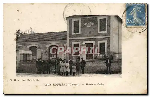l&#39Aux Rouillac - Mairie et Ecoles - Cartes postales