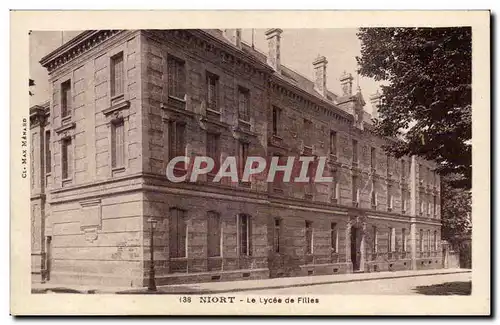 Niort - La Lycee de Filles Ansichtskarte AK