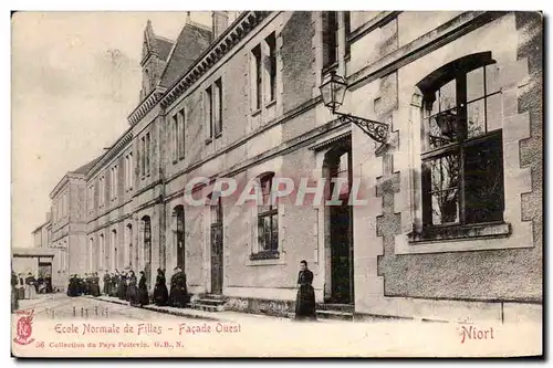 Niort - Ecole Normale de Filles - Facade Ouest - Cartes postales