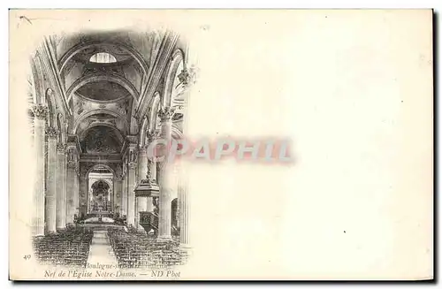 Boulogne sur Mer - Nef de L'Eglise Notre Dame - Cartes postales