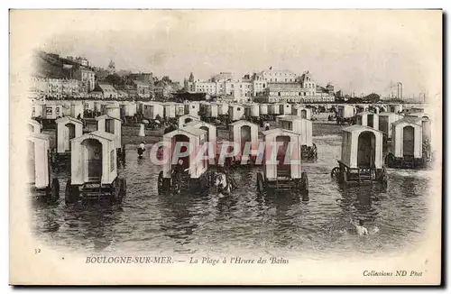 Boulogne sur Mer - La Plage a l&#39Heure des Bains - Cartes postales