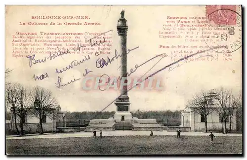 Boulogne sur Mer - La Colonne de la Grande Armee - Cartes postales