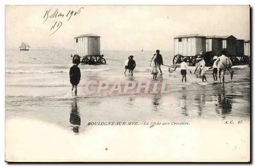 Boulogne sur Mer - La Peche aux Crevettes - Shrimp fishing Cartes postales