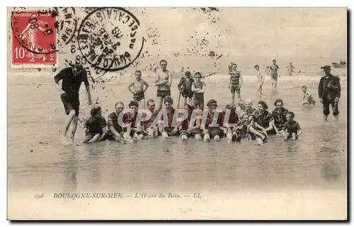 Boulogne sur Mer - L&#39Heure du Bain Ansichtskarte AK