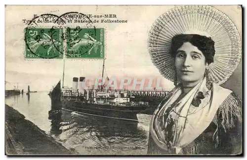 Boulogne sur Mer - Bateau de Folkestone Cartes postales