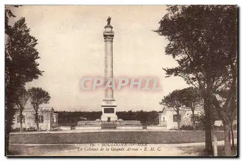 Le Touquet Paris Plage - La Colonne de la Grande Armee Cartes postales (Publicite Au Vieux chene Cauvet Bourgain