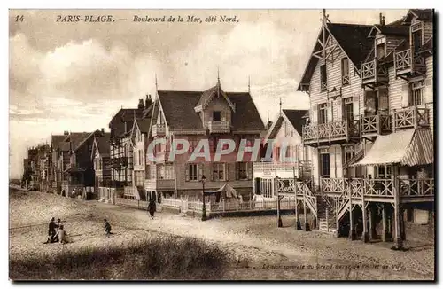 Paris Plage - Boulevard de la Mer cote Nord Ansichtskarte AK