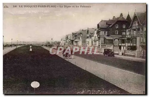 Le Touquet Paris Plage - La Digue et les Pelouses - Ansichtskarte AK