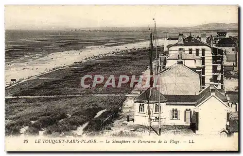 Le Touquet Paris Plage - La Semaphore et Panorama de la Plage - Cartes postales