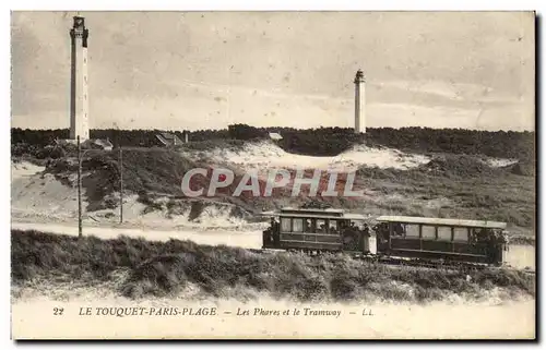 Le Touquet Paris Plage - Les Phares et le Tramway - lighthouse - Ansichtskarte AK