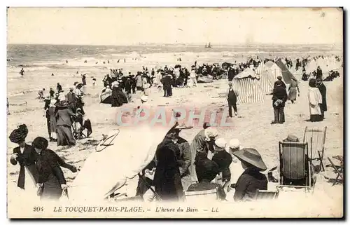 Le Touquet Paris Plage - L&#39Heure du Bain - Ansichtskarte AK