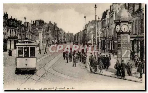 Le Touquet Paris Plage - Le Boulevard Jacquard - tramway - Cartes postales