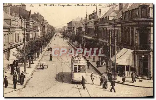 Calais - Perspective du Boulevard Lafayette - Cartes postales