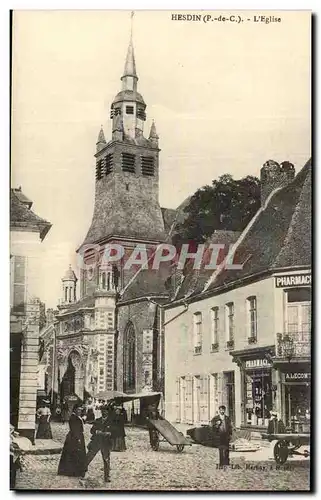 Hesdin - L&#39Eglise Cartes postales