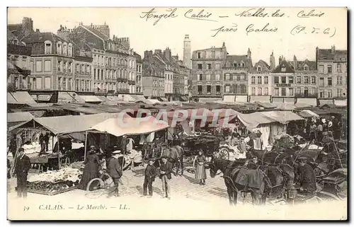 Calais - L- Marche Cartes postales (chevaux cheval horse) TOP