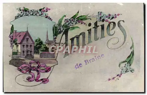 Braine - Amities - Souvenir - Ansichtskarte AK