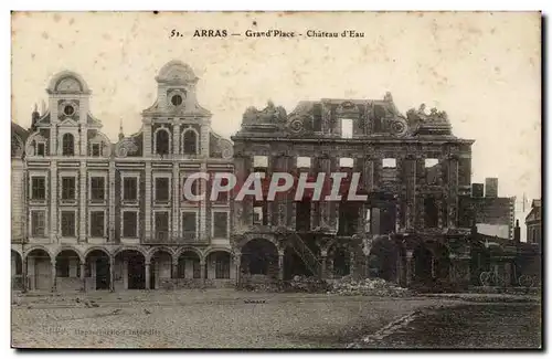 Arras - Grande Place - Chateau d&#39eau Cartes postales