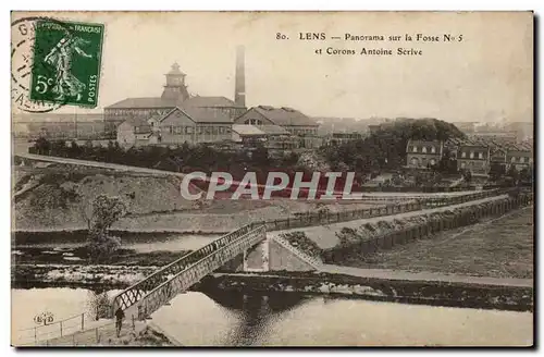 Lens - Panorama sur la Fosse n 5 et Corons Antoine Servie Cartes postales