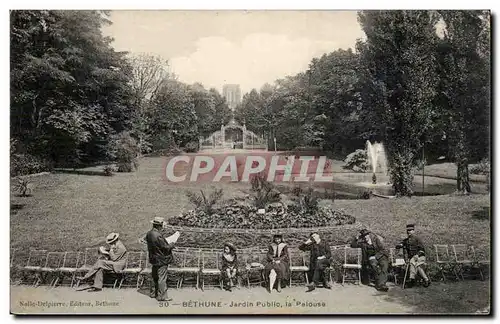 Bethune - Jardin Public - la Pelouse - Cartes postales