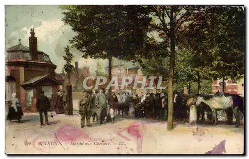 Bethune - Marche aux Chevaux - Cheval - Horse - Cartes postales