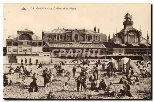 Calais - Le Casino et le Plage - Cartes postales