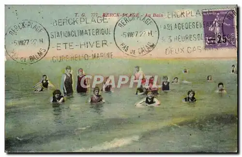 Berck Plage - Au Bain - Ansichtskarte AK