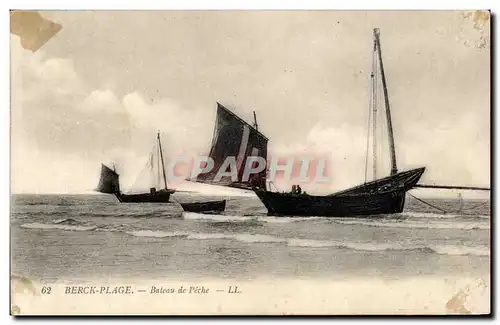 Berck Plage - Bateau de Peche - Fishing Boat - Cartes postales