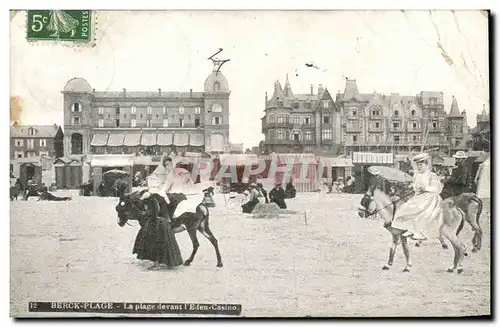 Berck Plage - La Plage devant l&#39Eden Casino - Cartes postales�