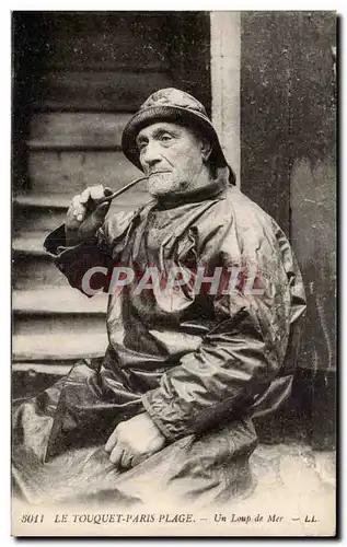 Le Touquet Paris Plage - Un Loup de Mer - Marin - Sailor - pipe - Cartes postales