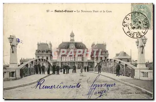 Saint Omer - Le Nouveau Pont et La Gare - Cartes postales