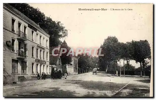 Montreuil sur Mer - L&#39Avenue de la Gare - Cartes postales