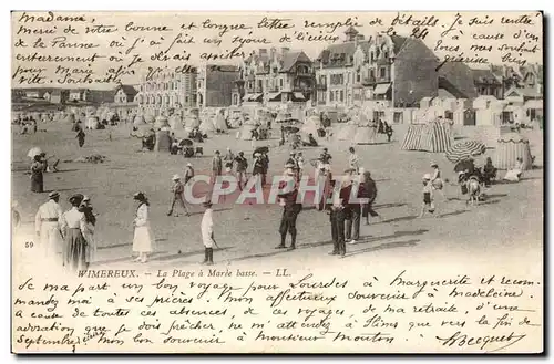 Wimereux - La Plage a maree basse - Ansichtskarte AK