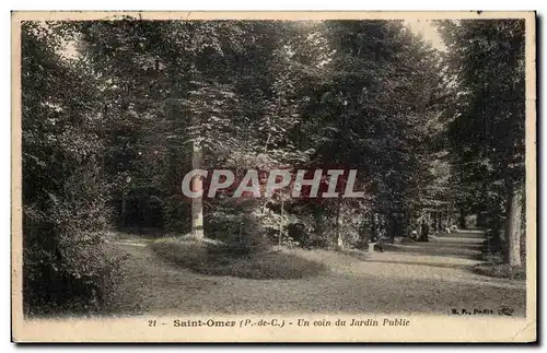 Saint Omer - Un Coin du Jardin Public Ansichtskarte AK