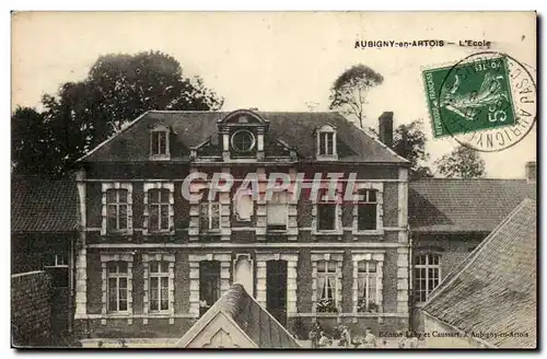 Aubigny en Artois - L&#39Ecole - Cartes postales