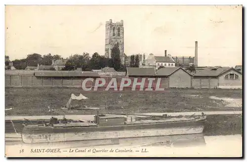 Saint Omer - Le Canal et Quartier de Cavalerie - Cartes postales