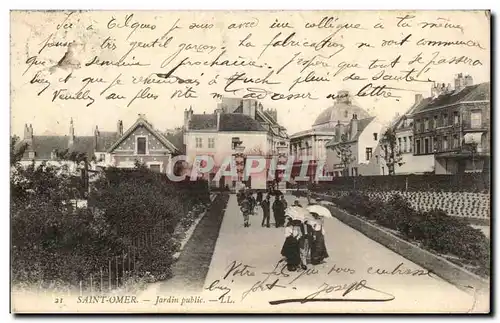 Saint Omer - Jardin Public - Cartes postales